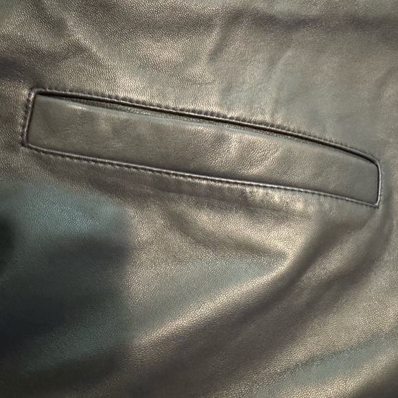 Ralph Lauren Men's Dark Brown Leather Bomber Jacket - Picture 8 of 13